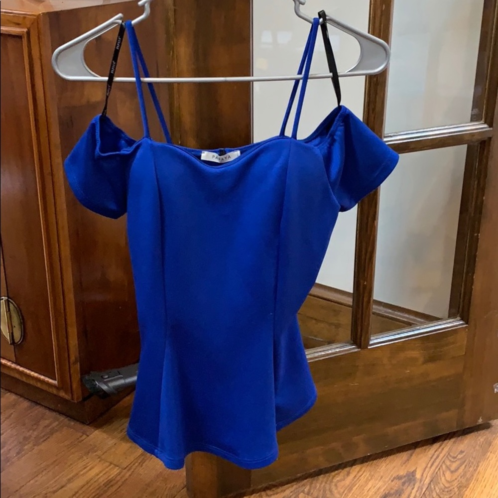 Royal blue shirt